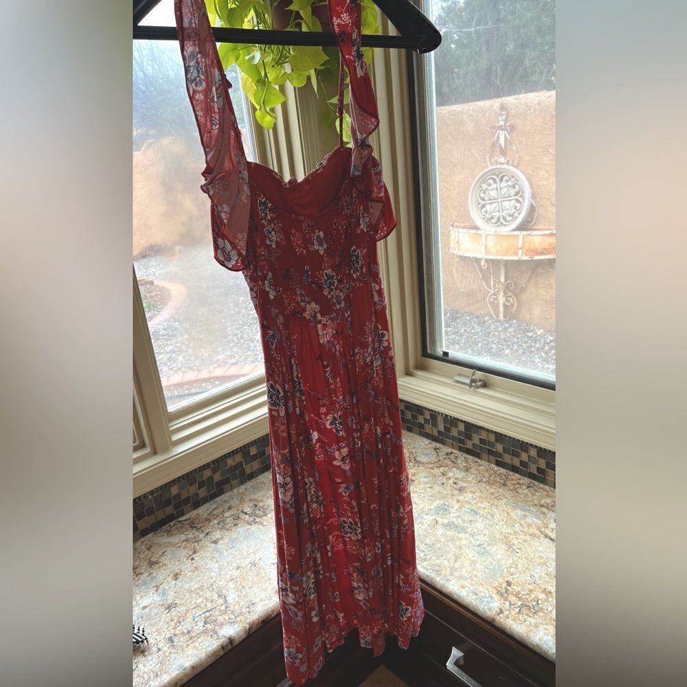 Summer dress with flutter sleeve back - Picture 4 of 6